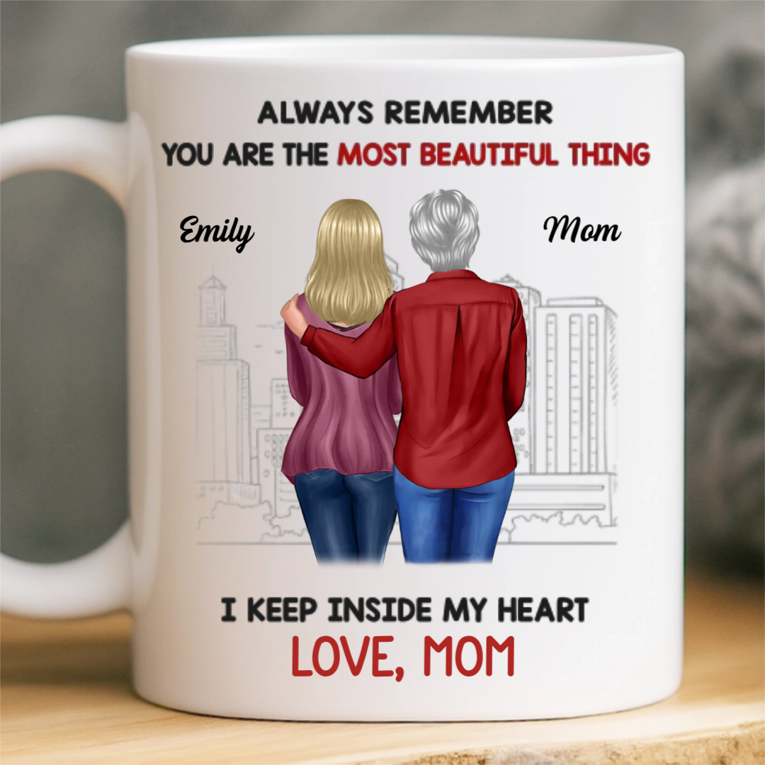 Custom Mug - Personalized Birthday Gifts For Mom, Dad, Daughter, Son - Love Flows Through Every Generation