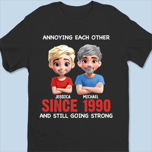 Custom Unisex T-shirt, Hoodie - Personalized Anniversary Wedding Gifts For Husband And Wife, Him And Her - Growing Old, Never Growing Apart