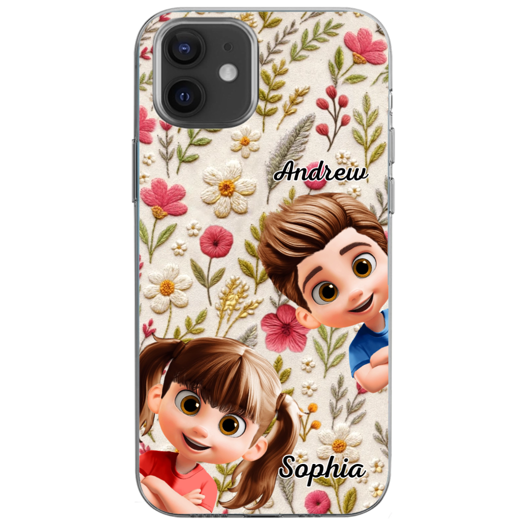 Custom Clear Phone Case - Personalized Birthday Gifts For Mom, Grandma - My Little Joys