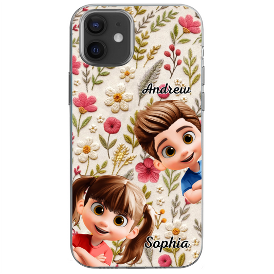 Custom Clear Phone Case - Personalized Birthday Gifts For Mom, Grandma - My Little Joys