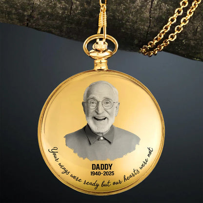 Custom Photo The Moment Your Heart Stopped Mine Changed Forever - Personalized Pocket Watch