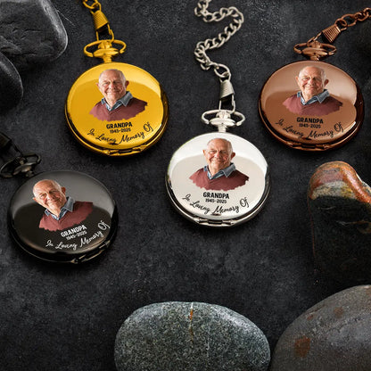 Custom Photo The Moment Your Heart Stopped Mine Changed Forever - Personalized Pocket Watch