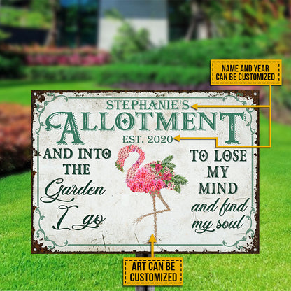Garden Floral Art Find My Soul Custom Classic Metal Signs