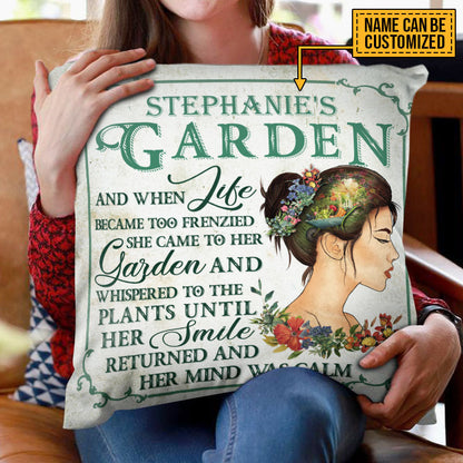 Garden And When Life Became Too Frenzied Custom Pillow