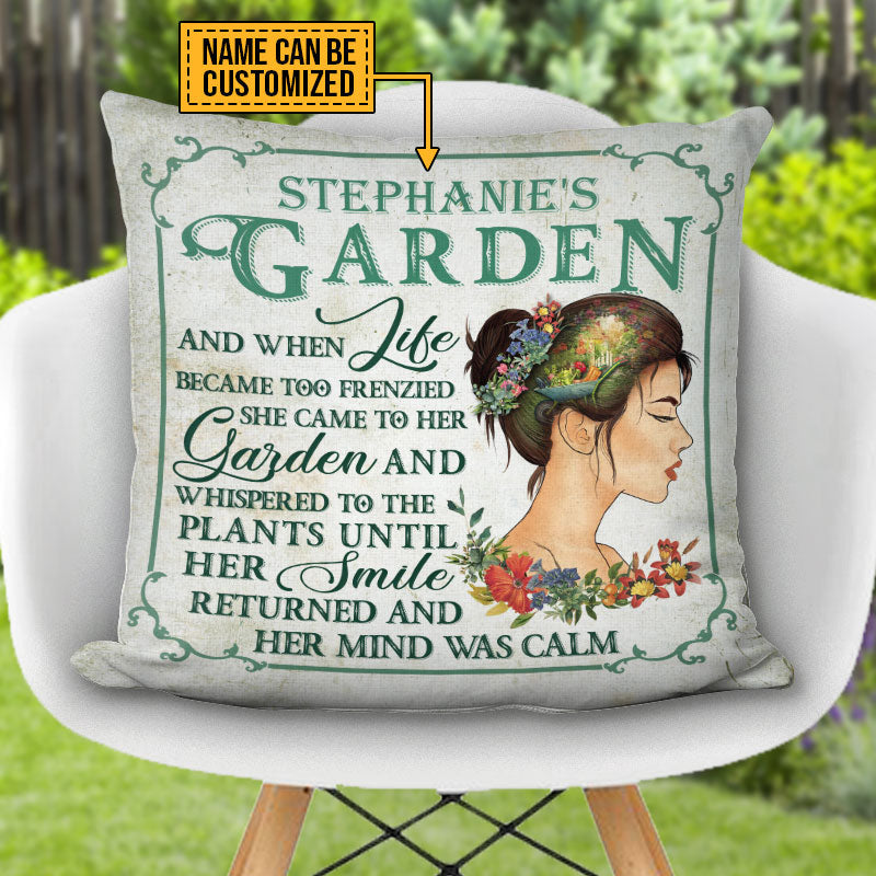 Garden And When Life Became Too Frenzied Custom Pillow