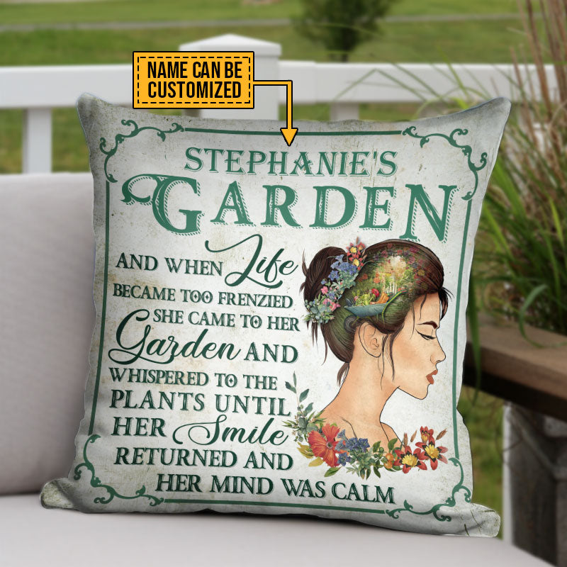 Garden And When Life Became Too Frenzied Custom Pillow