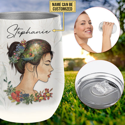 Garden And When Life Custom Wine Tumbler