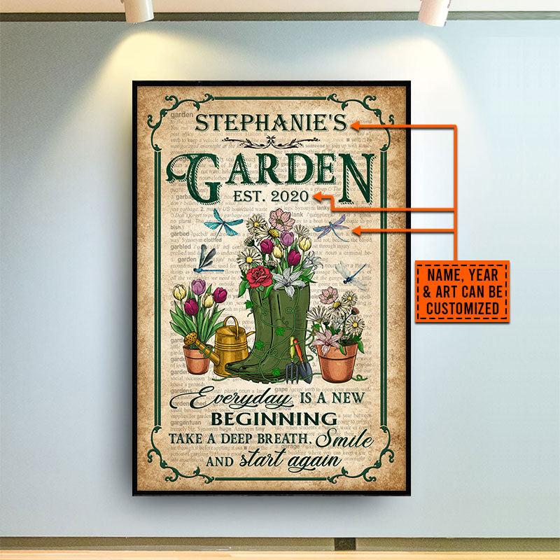 Garden Dictionary Take A Deep Breath Custom Poster