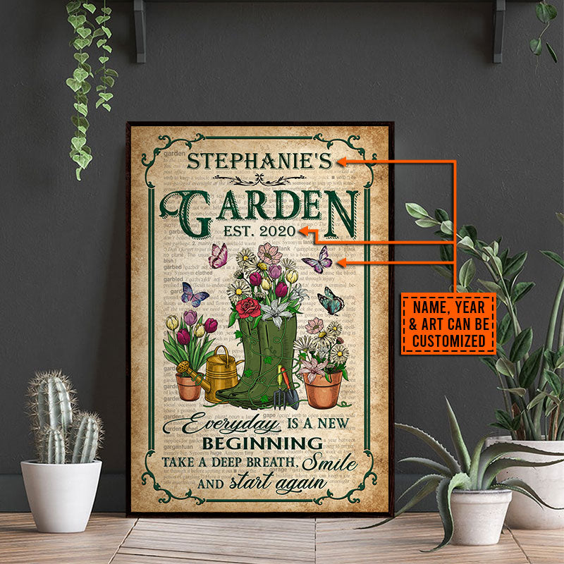 Garden Dictionary Take A Deep Breath Custom Poster