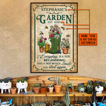 Garden Dictionary Take A Deep Breath Custom Poster