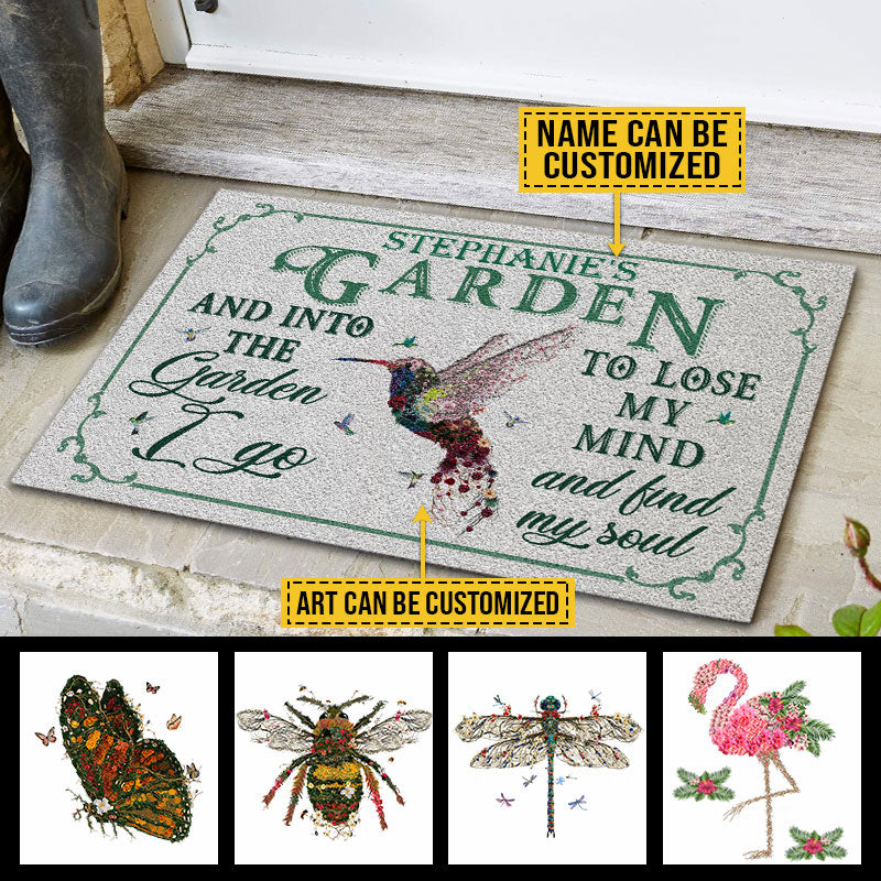Garden Floral Art Find My Soul Custom Doormat