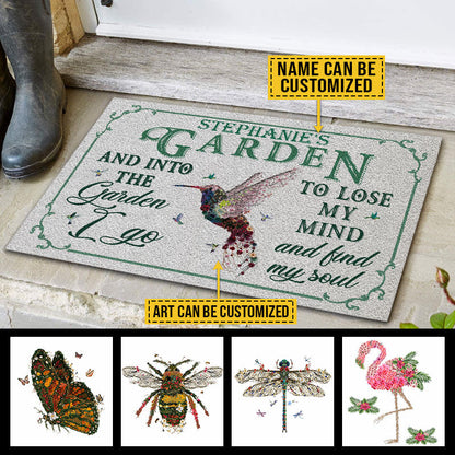 Garden Floral Art Find My Soul Custom Doormat