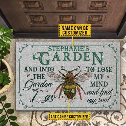 Garden Floral Art Find My Soul Custom Doormat