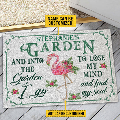 Garden Floral Art Find My Soul Custom Doormat