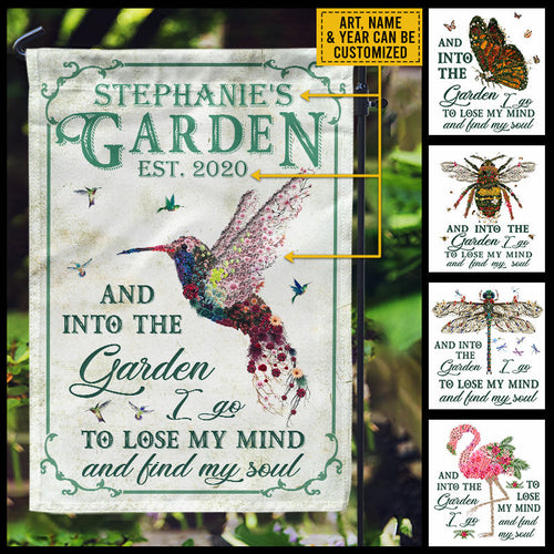 Garden Floral Art Find My Soul Custom Flag