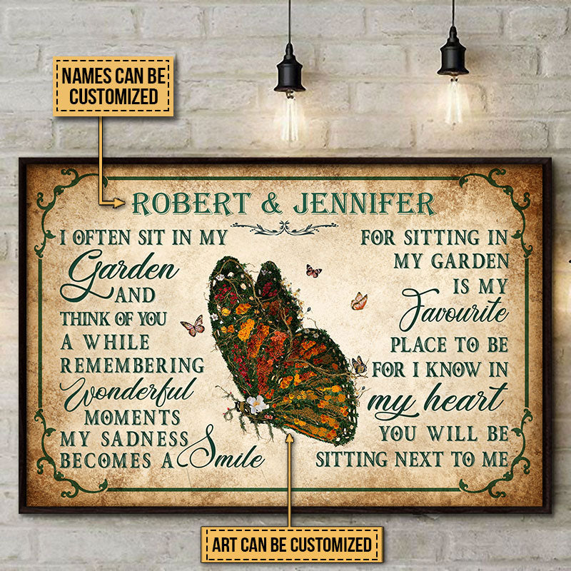 Garden Floral Art I Often Sit In My Garden Custom Poster