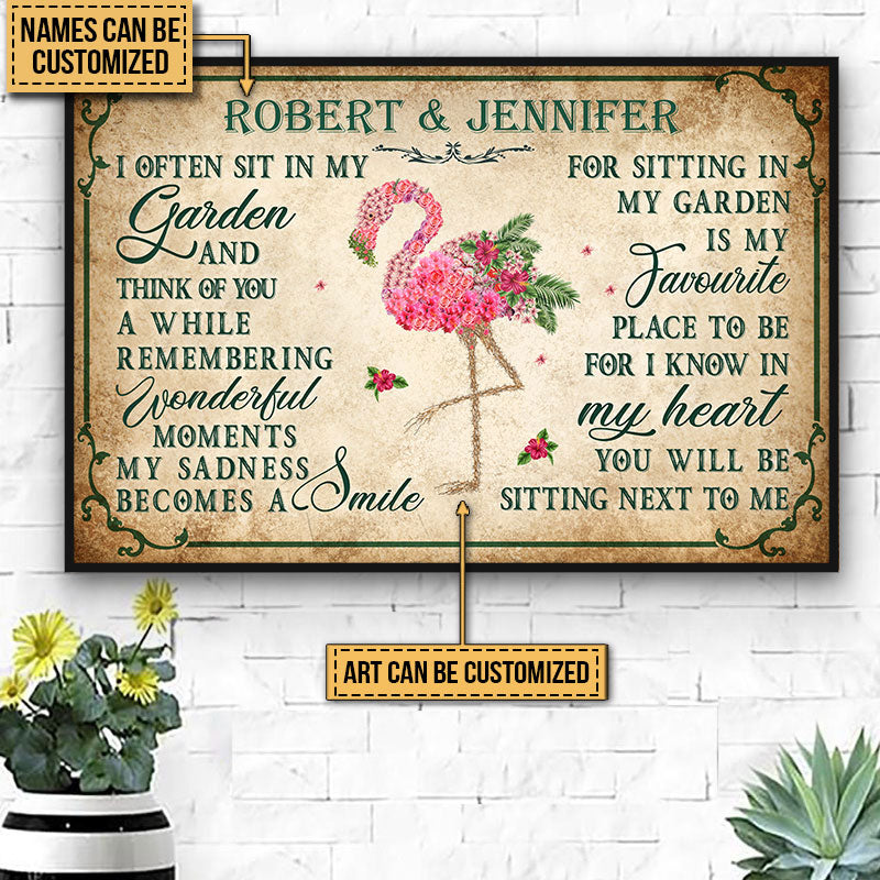Garden Floral Art I Often Sit In My Garden Custom Poster