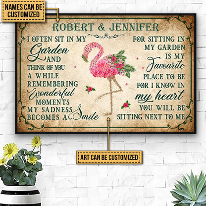 Garden Floral Art I Often Sit In My Garden Custom Poster