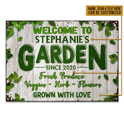 Garden Outdoor Decorating Custom Classic Metal Signs