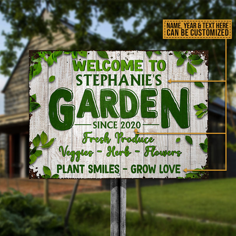Garden Outdoor Decorating Custom Classic Metal Signs