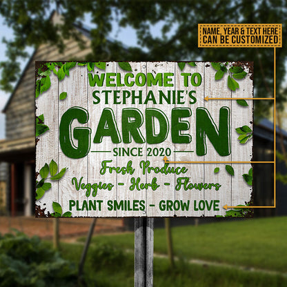 Garden Outdoor Decorating Custom Classic Metal Signs