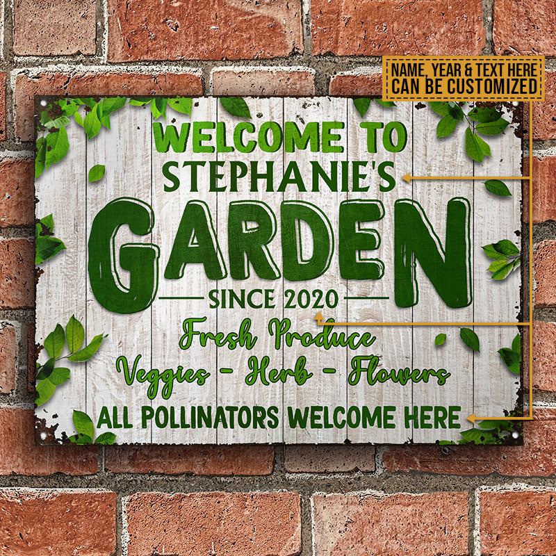 Garden Outdoor Decorating Custom Classic Metal Signs