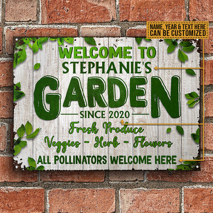 Garden Outdoor Decorating Custom Classic Metal Signs