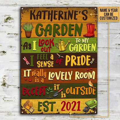 Gardening It Is Outside Custom Classic Metal Signs