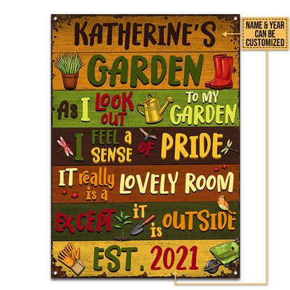 Gardening It Is Outside Custom Classic Metal Signs