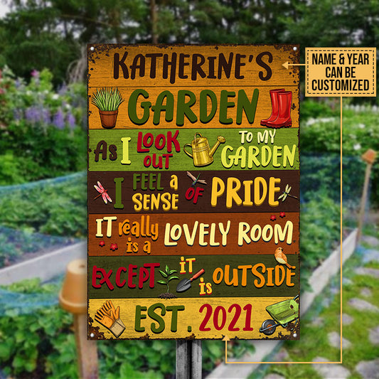 Gardening It Is Outside Custom Classic Metal Signs