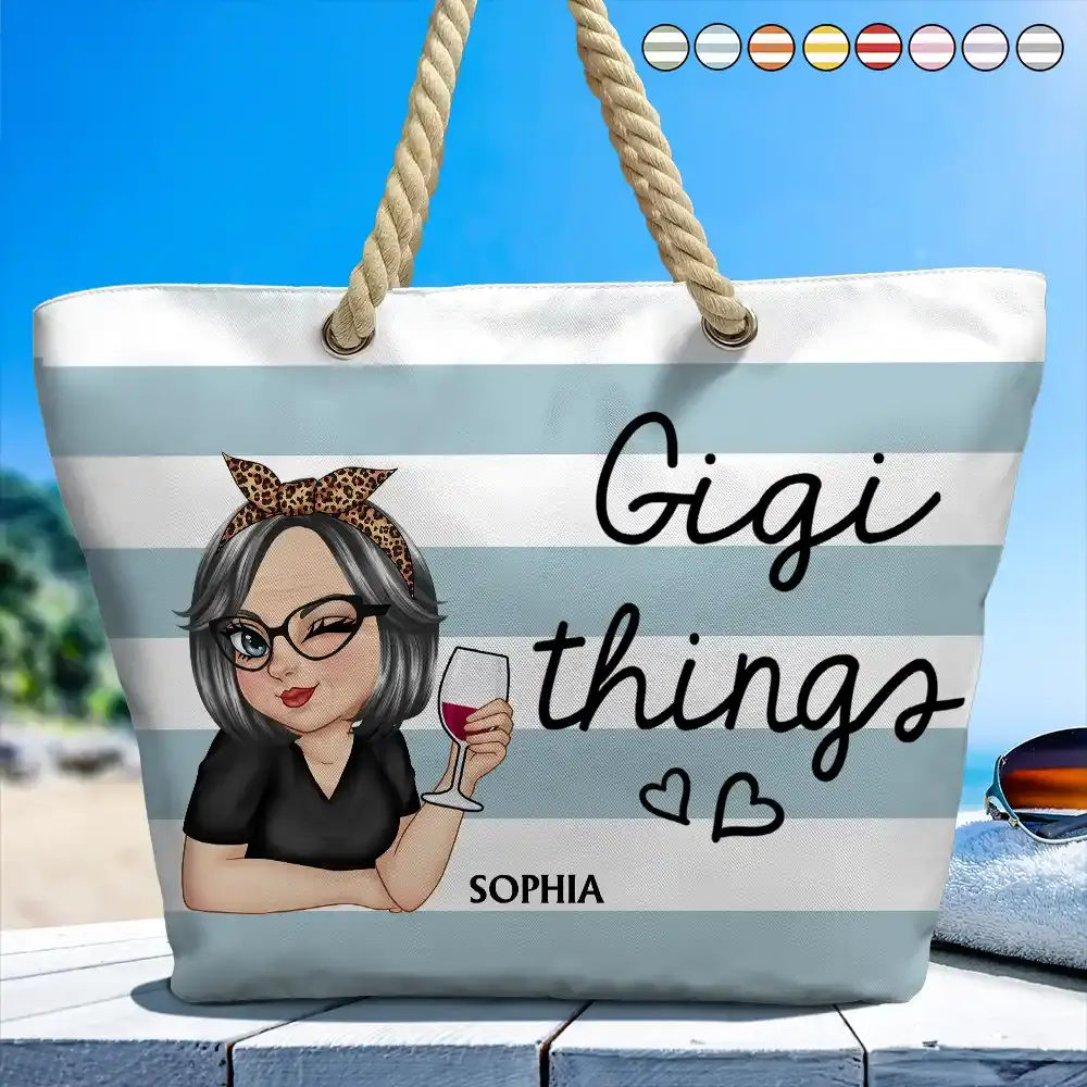 Gigi Things - Personalized Beach Bag Beach Bag The Next Custom Gift