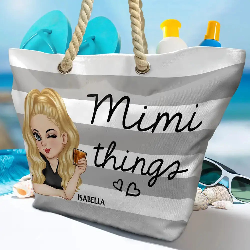 Gigi Things - Personalized Beach Bag Beach Bag The Next Custom Gift