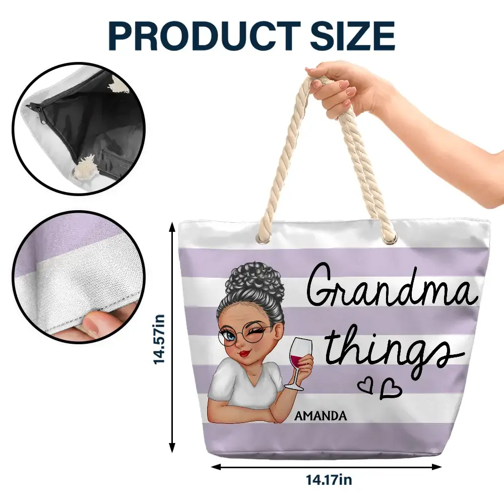 Gigi Things - Personalized Beach Bag Beach Bag The Next Custom Gift