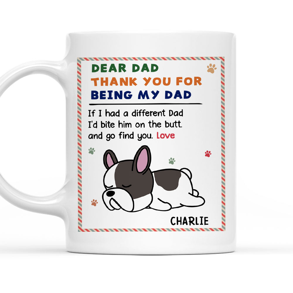 I Just Want My Dog Mom Dad - Personalized Custom Coffee Mug