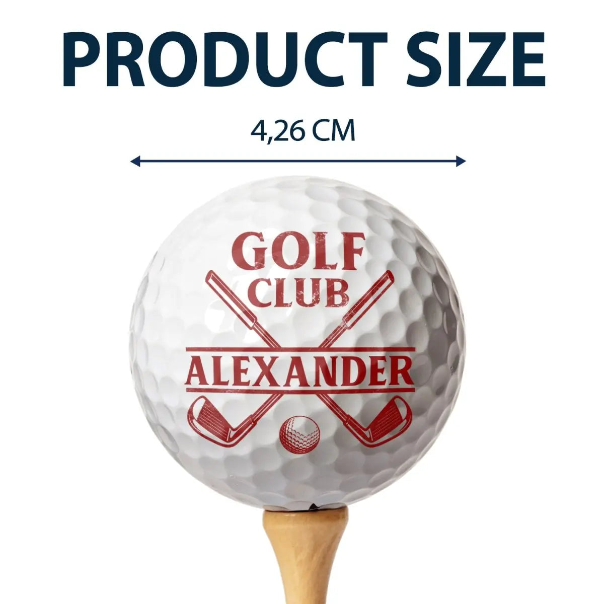 Golf Lovers - Hole Golf Club Proudly Serving - Personalized Golf Ball Golf Ball The Next Custom Gift