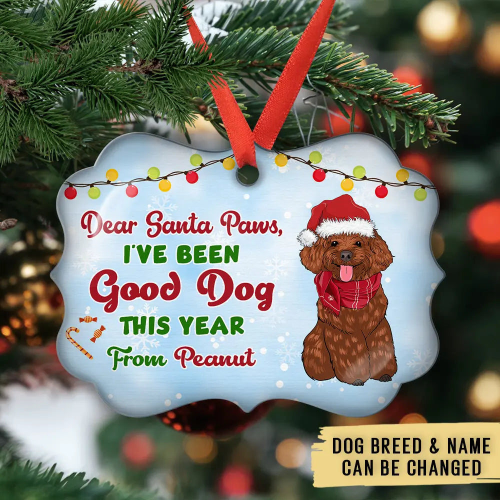 Good Dog - Personalized Custom Aluminum Ornament ornament The Next Custom Gift