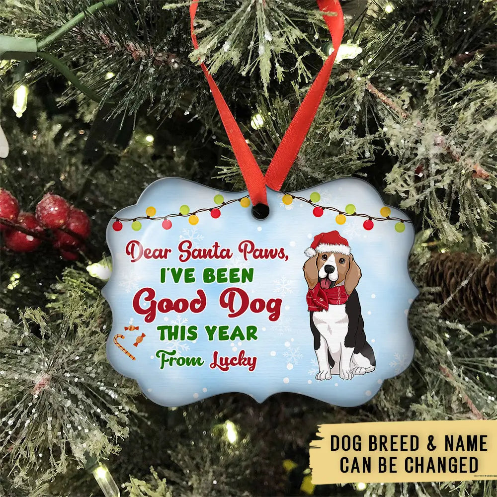 Good Dog - Personalized Custom Aluminum Ornament ornament The Next Custom Gift