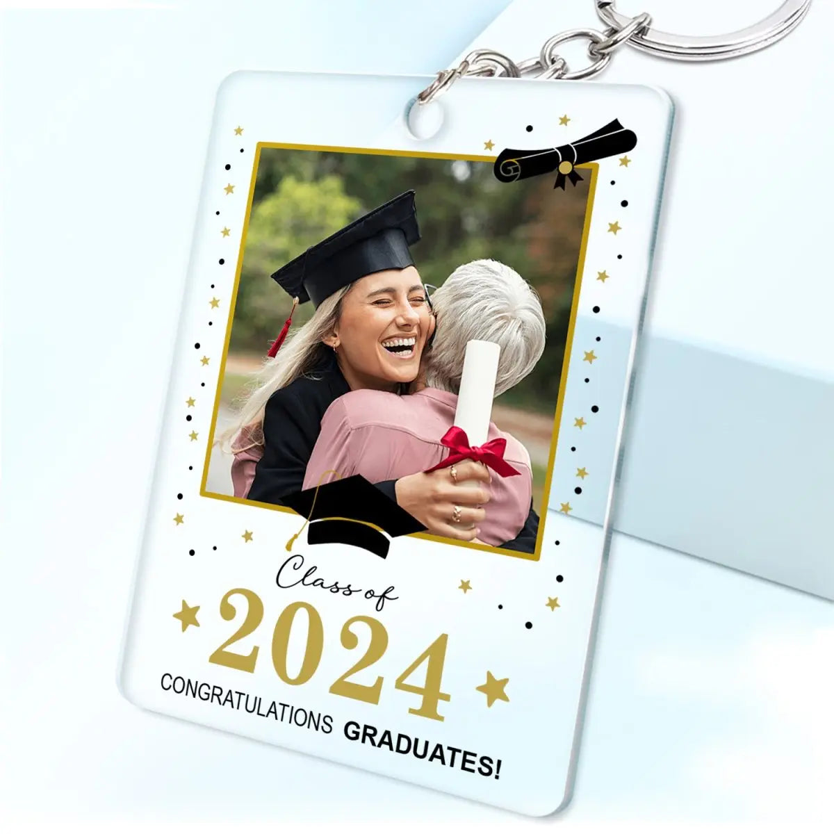 Graduation - Behind You All Your Memories - Personalized Acrylic Keychain (LH) Keychain The Next Custom Gift