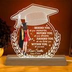 Graduation - Behind You All Your Memories - Personalized Shape Warm LED Night Light LED Night Light The Next Custom Gift