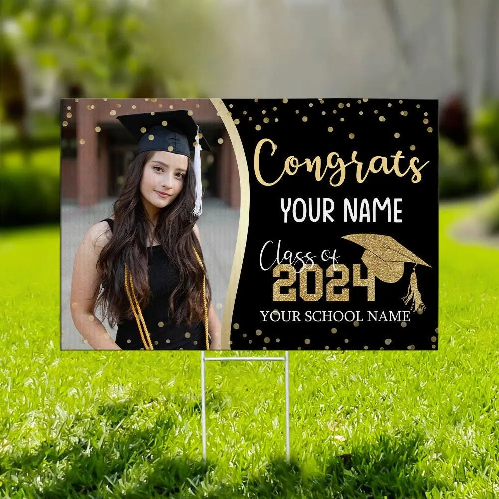 Graduation - Custom Congrats Graduation Photo - Personalized Graduation Gift Yard Sign The Next Custom Gift