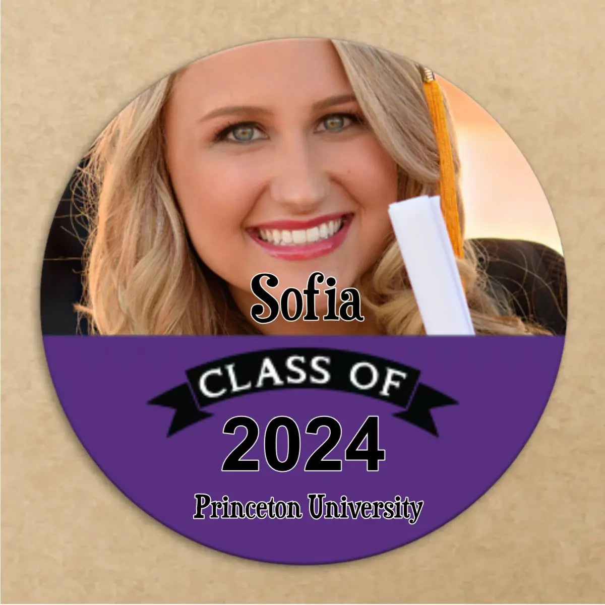 Graduation - Custom Photo And School Name Class Of 2024 - Personalized Roll Sticker  The Next Custom Gift