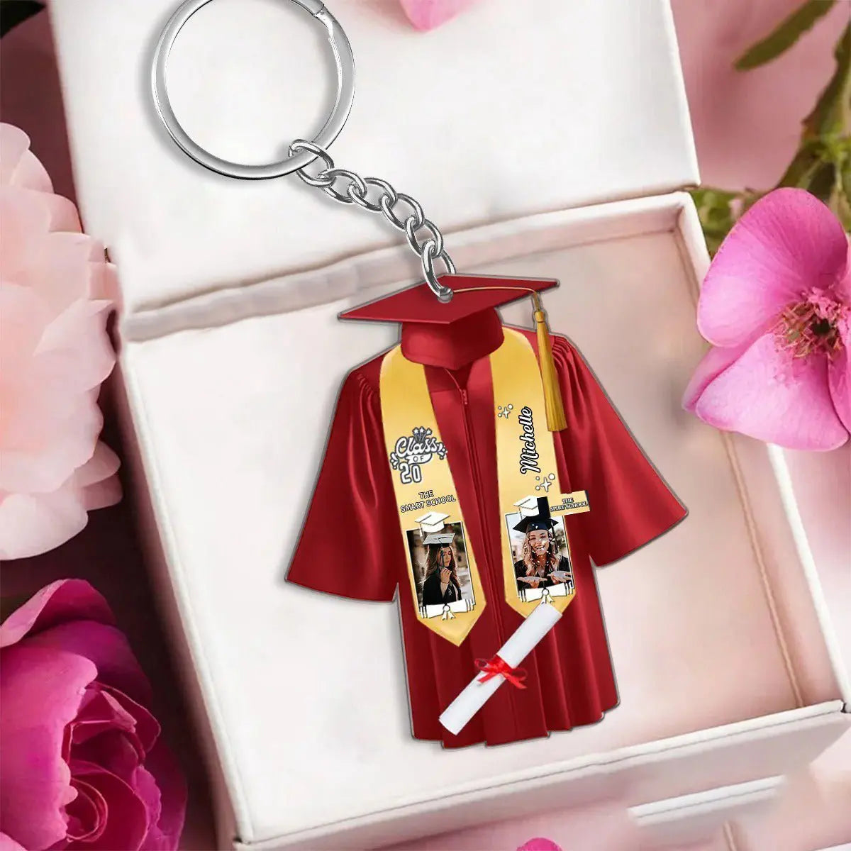 Graduation - Custom Photo Graduation - Personalized Acrylic Keychain Keychain The Next Custom Gift