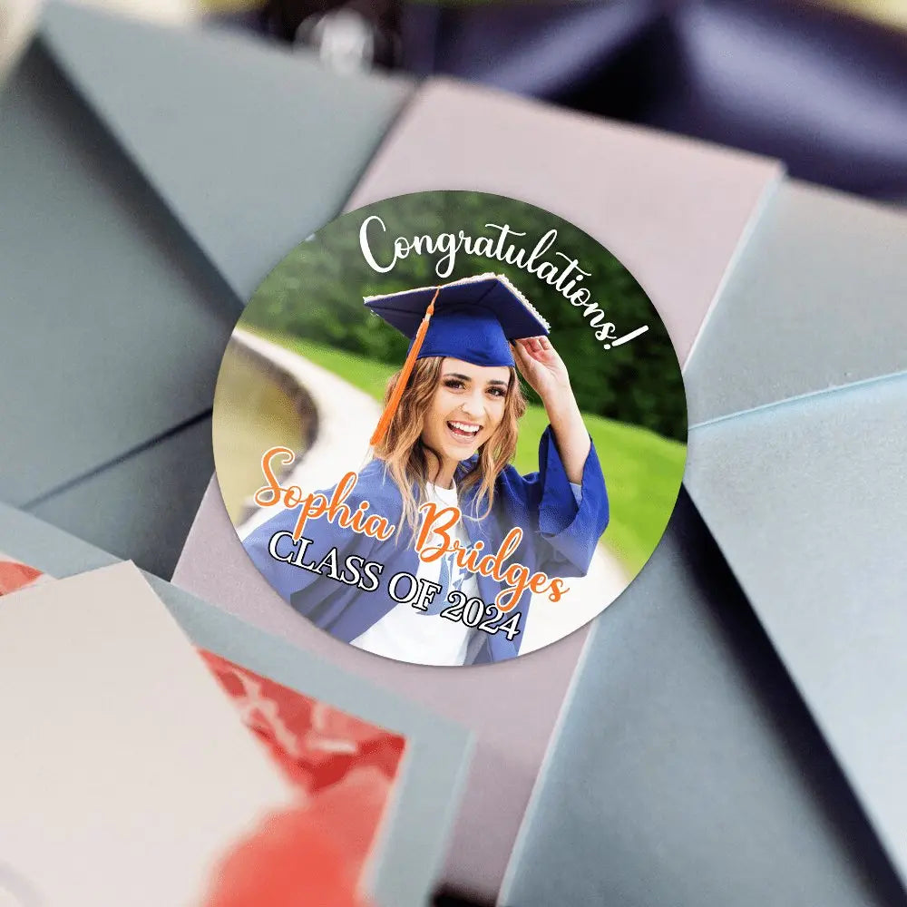 Graduation - Custom Photo Graduation Squad 2024- Personalized Roll Sticker  The Next Custom Gift