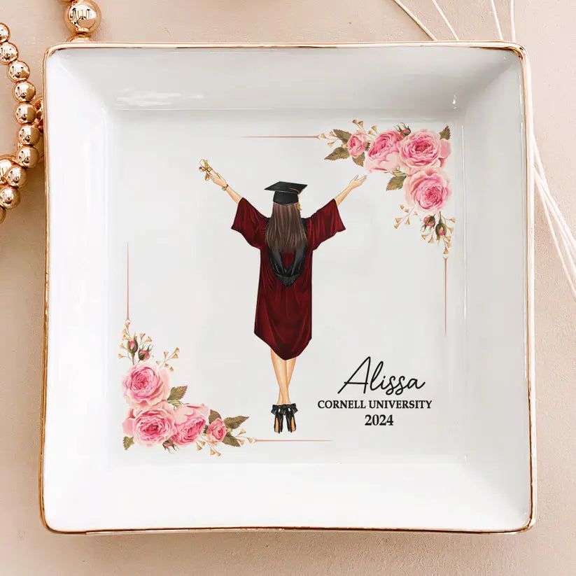 Graduation Gift Jewelry Dish - Personalized Jewelry Dish Dish The Next Custom Gift