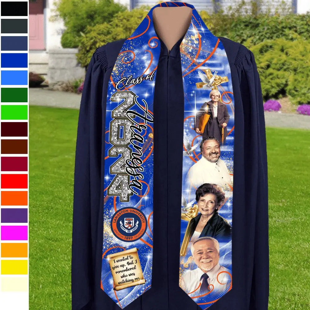 Graduation - In Loving Memory Graduation Sashes And Stoles - Personalized Stoles Sash For Graduation Day (HB) Stoles Sash The Next Custom Gift