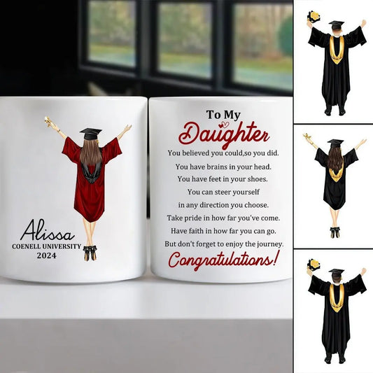 Graduation - You Believed You Could So You Did - Personalized Mug Mug The Next Custom Gift