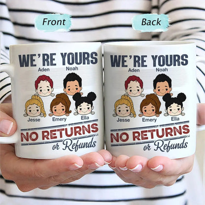 Grandkids - No Returns Or Refunds Grandkids - Personalized Mug (VT) Mug The Next Custom Gift
