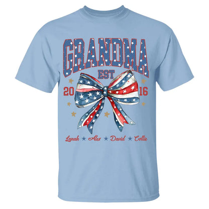 Grandma 4th Of July Personalized Shirt, 4th Of July Custom Shirt, America Fourth Of July Gift, Independence Day Custom Shirt Shirts & Tops The Next Custom Gift