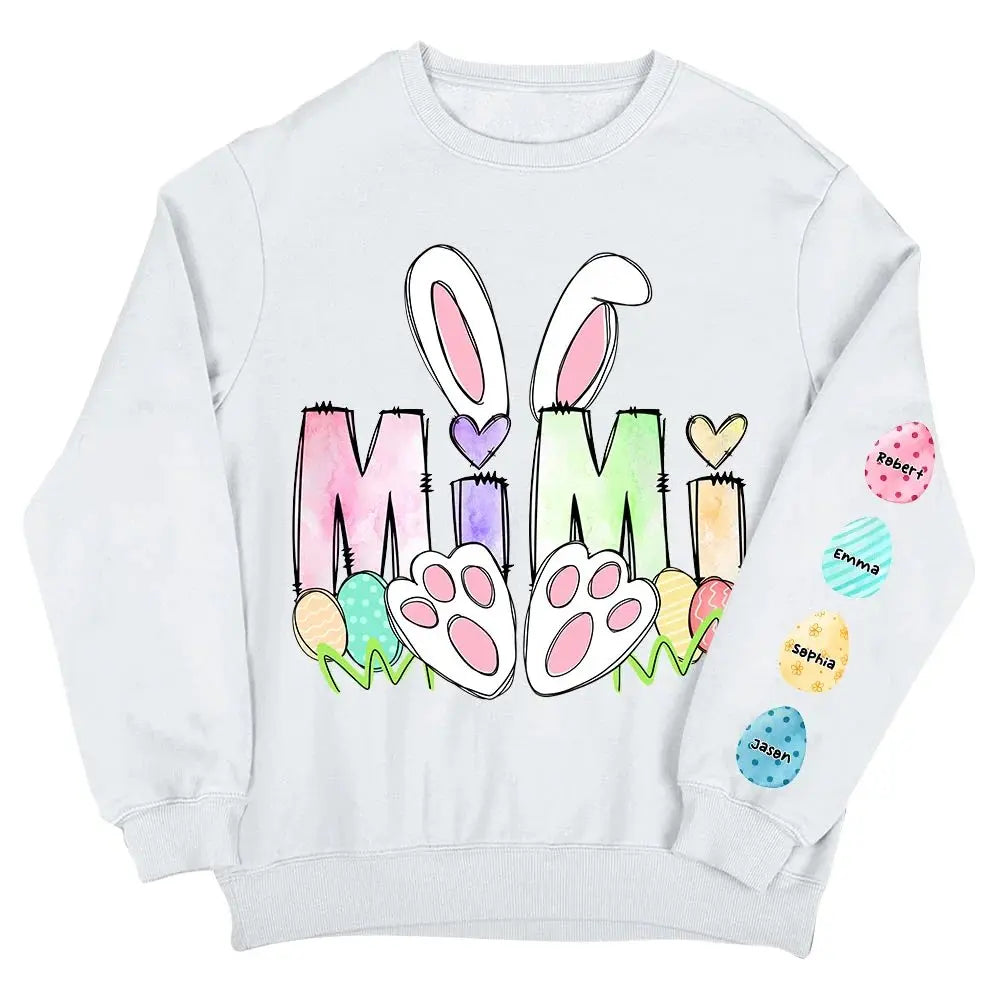 Grandma - Easter Rabbit - Personalized Sweatshirt (VT) Shirts & Tops The Next Custom Gift