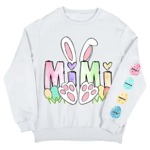 Grandma - Easter Rabbit - Personalized Sweatshirt (VT) Shirts & Tops The Next Custom Gift